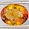 Natural Imperial Topaz 15.14 Ct. Oval Shape 16.5 x 13 Mm Gemstone From Brazil