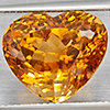 Natural Imperial Topaz 13.35 Ct. Heart Shape 14 x 12 Mm Gemstone From Brazil