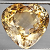 Natural Imperial Topaz 15.85 Ct. Heart Shape 15.2 x 14.4 Mm Gemstone From Brazil