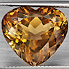 Natural Imperial Topaz 14.04 Ct. Heart Shape 14.9 x 13.5 Mm Gemstone From Brazil