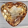 Natural Imperial Topaz 16.34 Ct. Heart Shape 15.2 x 14.2 Mm Gemstone From Brazil