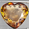 Natural Imperial Topaz 18.92 Ct. Heart Shape 18 x 16.8 Mm Gemstone From Brazil