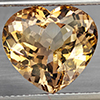 Natural Imperial Topaz 10.77 Ct. Heart Shape 14.2 x 13 Mm Gemstone From Brazil
