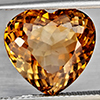 Natural Imperial Topaz 12.86 Ct. Heart Shape 14.4 x 13.7 Mm Gemstone From Brazil
