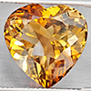 Natural Imperial Topaz 13.55 Ct. Heart Shape 15 x 14.9 Mm Gemstone From Brazil