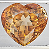 Natural Imperial Topaz 17.99 Ct. Heart Shape 15.4 x 14 Mm Gemstone From Brazil