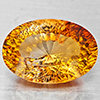 Natural Imperial Topaz 22.87 Ct. Oval Concave Cut  20 x 13.9 Mm Gemstone