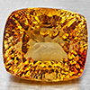 Natural Imperial Topaz 24.76 Ct. Cushion Concave Cut  16.5 x 14.3 Mm Gemstone