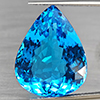 Natural Swiss Blue Topaz 32.10 Ct. Pear Shape 22 x 17.8 Mm Gemstone From Brazil