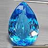 Natural Swiss Blue Topaz 37.61 Ct. Pear Shape 25 x 17.2 Mm Gemstone From Brazil
