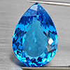 Natural Swiss Blue Topaz 36.49 Ct. Pear Shape 25 x 17.8 Mm Gemstone From Brazil