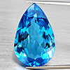 Natural Swiss Blue Topaz 31.96 Ct. Pear Shape 22 x 17.2 Mm Gemstone From Brazil