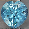 Natural Baby Blue Topaz 5.71 Ct. Heart Shape 11.3 Mm Gemstone From Brazil
