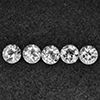 Natural White Topaz 5.21 Ct. 5 Pcs Round Shape 6.2 Mm Gemstone from Brazil Natural White Topaz 5.21 Ct. 5 Pcs Round Shape 6.2 Mm Gemstone from Brazil