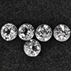 Natural White Topaz 5.31 Ct. 5 Pcs Round Shape 6.1 Mm Gemstone from Brazil Natural White Topaz 5.31 Ct. 5 Pcs Round Shape 6.1 Mm Gemstone from Brazil