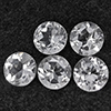 Natural White Topaz 5.20 Ct. 5 Pcs Round Shape 6.1 Mm Gemstone from Brazil Natural White Topaz 5.20 Ct. 5 Pcs Round Shape 6.1 Mm Gemstone from Brazil