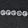 Natural White Topaz 5.01 Ct. 5 Pcs Round Shape 6.3 Mm Gemstone from Brazil Natural White Topaz 5.01 Ct. 5 Pcs Round Shape 6.3 Mm Gemstone from Brazil