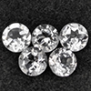 Natural White Topaz 5.24 Ct. 5 Pcs Round Shape 6.2 Mm Gemstone from Brazil Natural White Topaz 5.24 Ct. 5 Pcs Round Shape 6.2 Mm Gemstone from Brazil