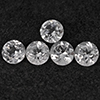 Natural White Topaz 5.29 Ct. 5 Pcs Round Shape 6.4 Mm Gemstone from Brazil Natural White Topaz 5.29 Ct. 5 Pcs Round Shape 6.4 Mm Gemstone from Brazil