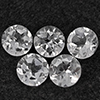 Natural White Topaz 5.23 Ct. 5 Pcs Round Shape 6.1 Mm Gemstone from Brazil Natural White Topaz 5.23 Ct. 5 Pcs Round Shape 6.1 Mm Gemstone from Brazil