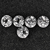 Natural White Topaz 4.95 Ct. 5 Pcs Round Shape 6.1 Mm Gemstone from Brazil Natural White Topaz 4.95 Ct. 5 Pcs Round Shape 6.1 Mm Gemstone from Brazil