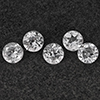 Natural White Topaz 5.15 Ct. 5 Pcs Round Shape 6.3 Mm Gemstone from Brazil Natural White Topaz 5.15 Ct. 5 Pcs Round Shape 6.3 Mm Gemstone from Brazil