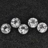 Natural White Topaz 5.13 Ct. 5 Pcs Round Shape 6.2 Mm Gemstone from Brazil Natural White Topaz 5.13 Ct. 5 Pcs Round Shape 6.2 Mm Gemstone from Brazil