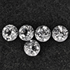 Natural White Topaz 5.21 Ct. 5 Pcs Round Shape 6.2 Mm Gemstone from Brazil Natural White Topaz 5.21 Ct. 5 Pcs Round Shape 6.2 Mm Gemstone from Brazil