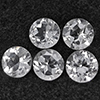 Natural White Topaz 4.39 Ct. 5 Pcs Round Shape 6.3 Mm Gemstone from Brazil Natural White Topaz 4.39 Ct. 5 Pcs Round Shape 6.3 Mm Gemstone from Brazil