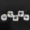 Natural White Topaz 9.91 Ct. 5 Pcs Cushion Shape Gemstone From Brazil