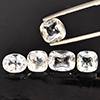 Natural White Topaz 10.52 Ct. 5 Pcs Mixed Shape Gemstone From Brazil