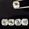 Natural White Topaz 14.03 Ct. 5 Pcs Cushoin Shape 8.3 Mm Gemstone From Brazil
