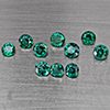 Natural Bluish Green Topaz 3.17 Ct. 10 Pcs Round Shape 4.1 Mm Gemstone from Brazil
