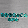 Natural Bluish Green Topaz 3.37 Ct. 10 Pcs Round Shape 4.1 Mm Gemstone from Brazil