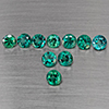 Natural Bluish Green Topaz 3.37 Ct. 10 Pcs Round Shape 4 Mm Gemstone from Brazil