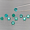 Natural Bluish Green Topaz 3.35 Ct. 10 Pcs Round Shape 4.1 Mm Gemstone from Brazil