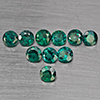 Natural Bluish Green Topaz 3.33 Ct. 10 Pcs Round Shape 4.2 Mm Gemstone from Brazil
