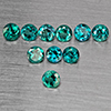 Natural Bluish Green Topaz 3.23 Ct. 10 Pcs Round Shape 4.2 Mm Gemstone from Brazil