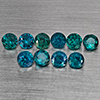 Natural Bluish Green Topaz 3.48 Ct. 10 Pcs Round Shape 4.3 Mm Gemstone from Brazil