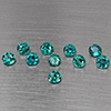 Natural Bluish Green Topaz 3.40 Ct. 10 Pcs Round Shape 4.1 Mm Gemstone from Brazil