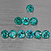 Natural Bluish Green Topaz 3.36 Ct. 10 Pcs Round Shape 4.2 Mm Gemstone from Brazil
