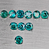 Natural Bluish Green Topaz 3.37 Ct. 10 Pcs Round Shape 4.2 Mm Gemstone from Brazil