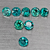 Natural Bluish Green Topaz 2.66 Ct. 10 Pcs Round Shape 4.1 Mm Gemstone from Brazil