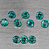 Natural Bluish Green Topaz 3.34 Ct. 10 Pcs Round Shape 4.2 Mm Gemstone from Brazil