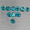 Natural Bluish Green Topaz 3.37 Ct. 10 Pcs Round Shape 4.3 Mm Gemstone from Brazil