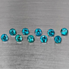Natural Bluish Green Topaz 3.48 Ct. 10 Pcs Round Shape 4.1 Mm Gemstone from Brazil