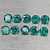 Natural Bluish Green Topaz 3.34 Ct. 10 Pcs Round Shape 4.2 Mm Gemstone from Brazil