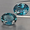Natural London Blue Topaz 3.93 Ct. 2 Pcs Oval Shape 8.8 x 6.8 Mm Gemstones From Brazil