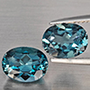 Natural London Blue Topaz 4.43 Ct. 2 Pcs Oval Shape 9.3 x 7.2 Mm Gemstones From Brazil