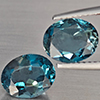 Natural London Blue Topaz 4.52 Ct. 2 Pcs Oval Shape 9 x 7.3 Mm Gemstone from Brazil